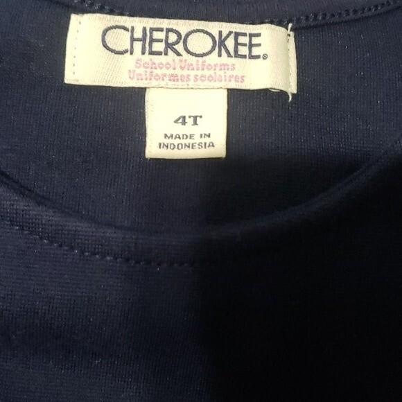 Cherokee school uniform  blue sleeveless dress size  4t and 3t - Picture 4 of 4